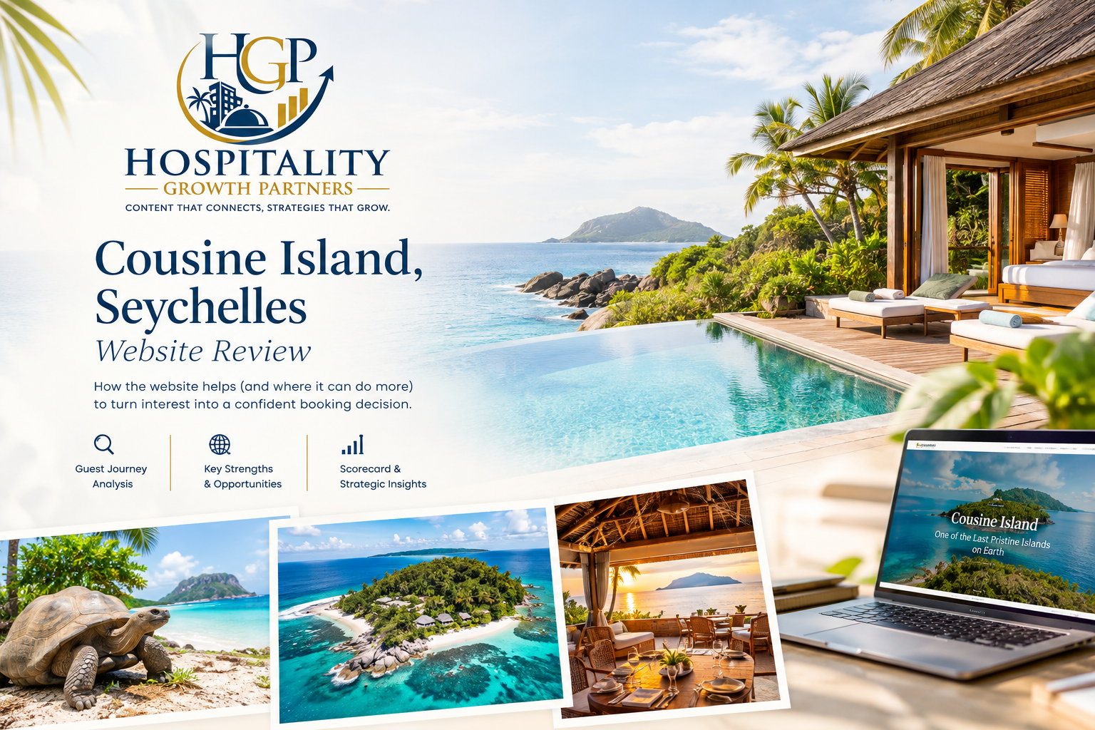 Cousine Island Seychelles website experience review by Hospitality Growth Partners