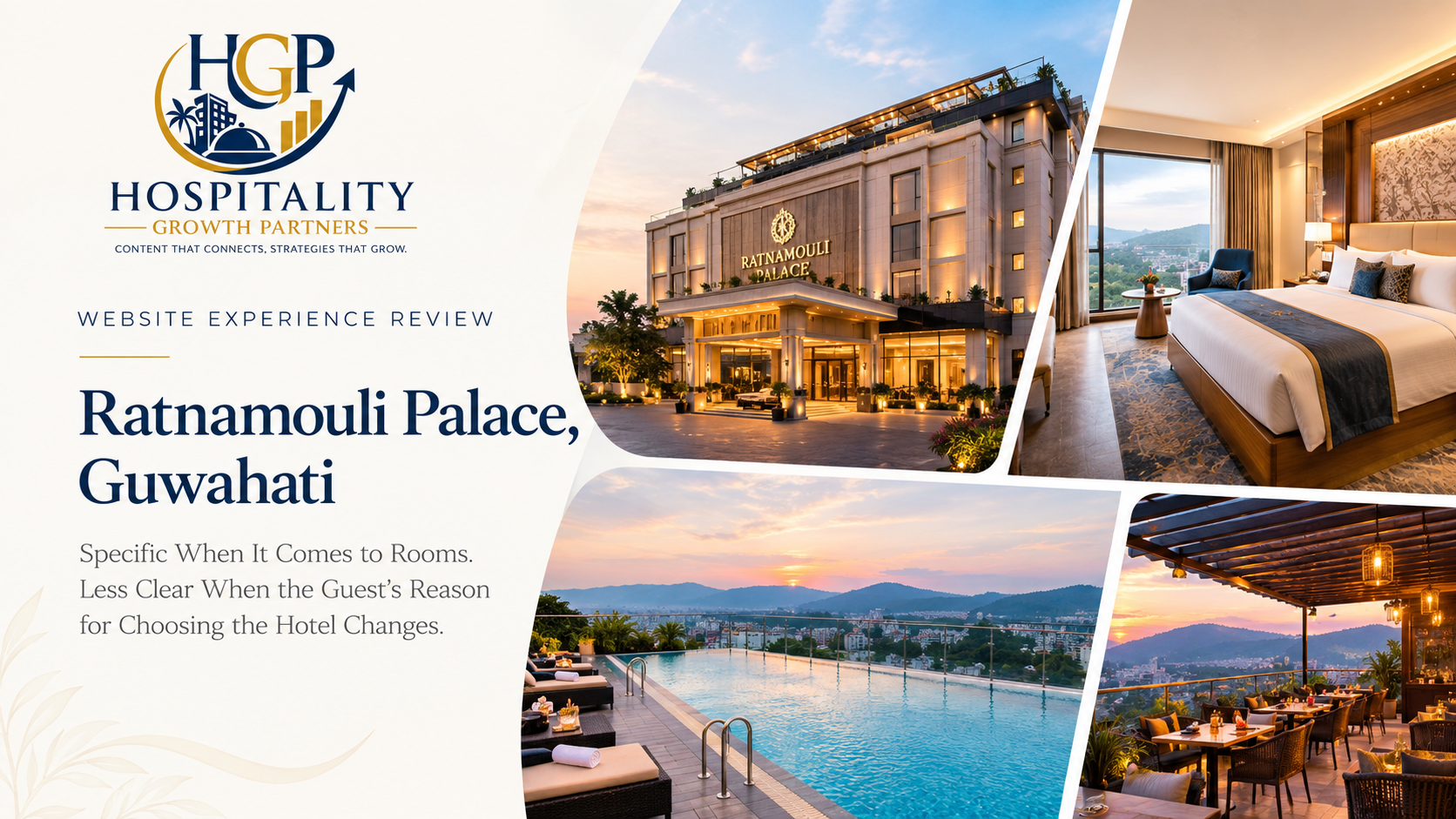 Ratnamouli Palace Guwahati website experience review by Hospitality Growth Partners