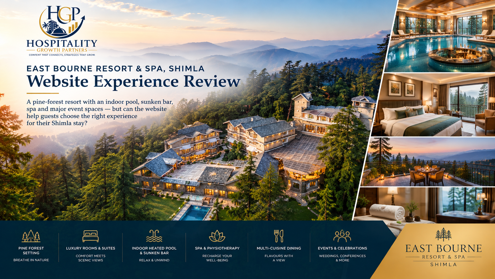 East Bourne Resort & Spa in Shimla surrounded by pine forest — HGP Website Experience Review