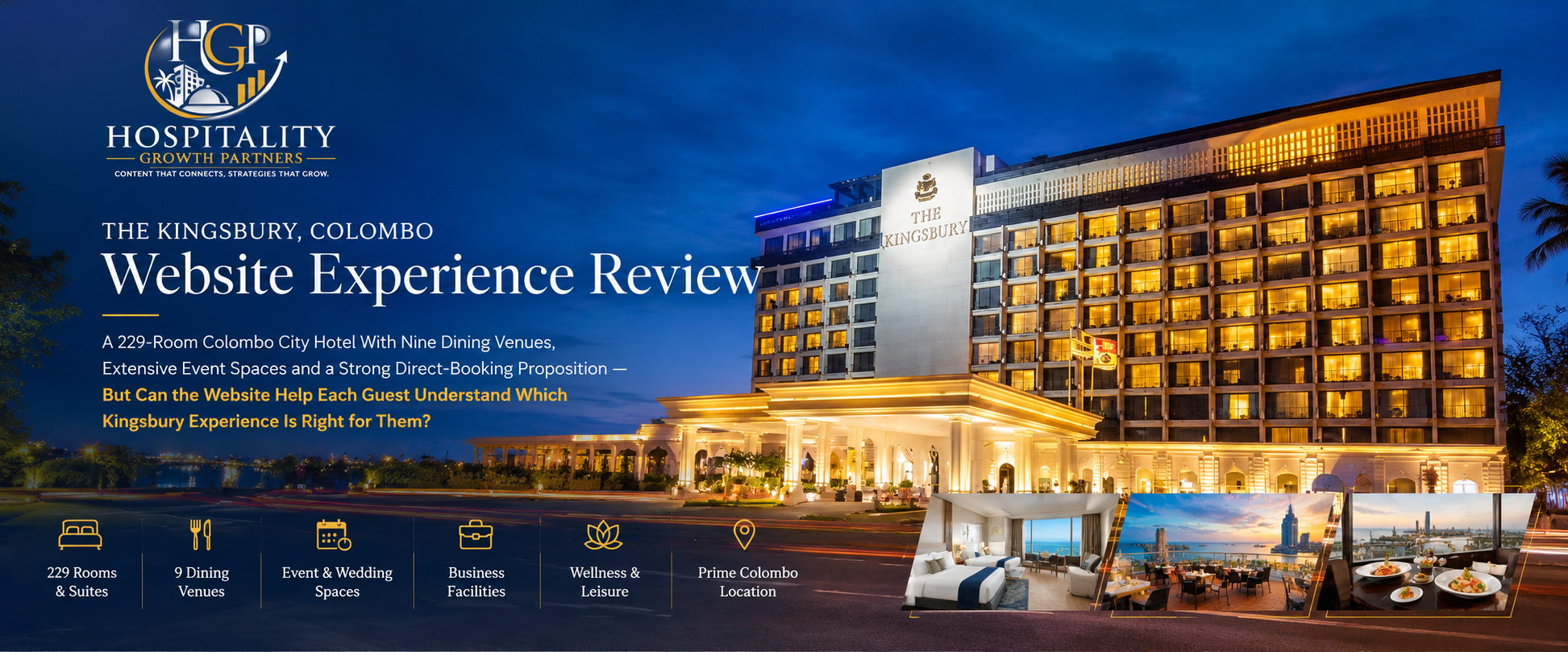 The Kingsbury Colombo overlooking the Indian Ocean and Galle Face Green — HGP Website Experience Review