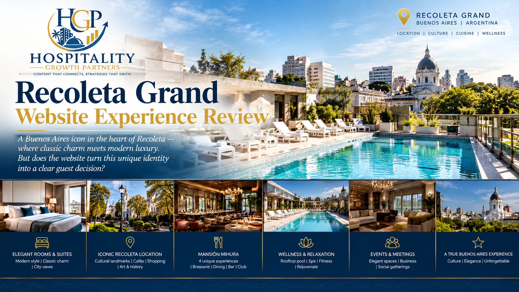 Recoleta Grand Buenos Aires hotel in Recoleta — HGP Website Experience Review